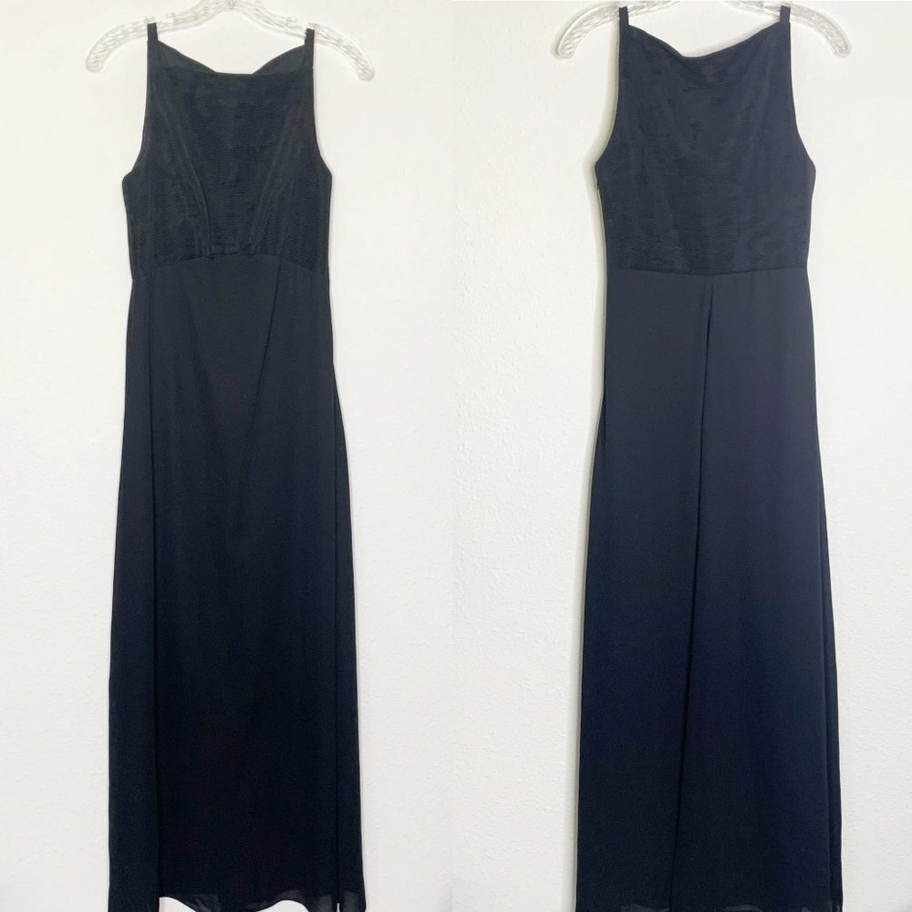Vintage Susan Roselli for VIJack Black Maxi Evening Dress